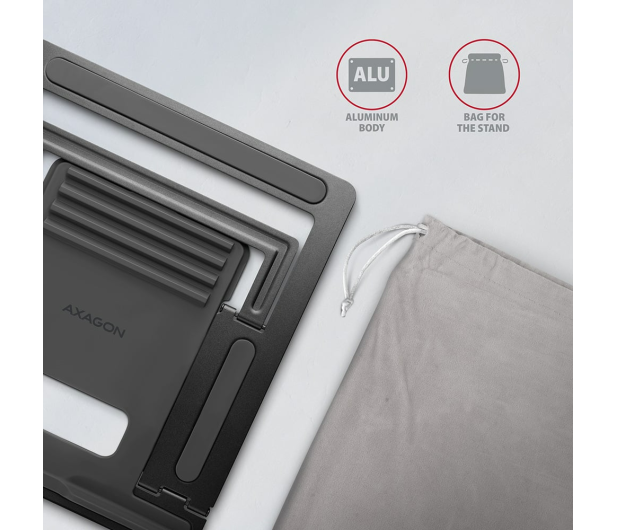 Axagon STND-L, aluminiowy stojak dla laptop 10" - 16", 4 - 1353452 - zdjęcie 6